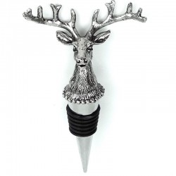 Deer head - wine bottle stopper - zinc alloyBar supply