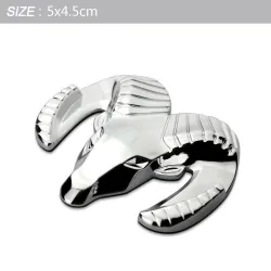 3D ram head - metal emblem - car stickerStickers
