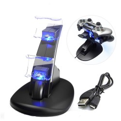 PS4 / Pro / Slim - stacja ładująca kontrolera - podstawka - podwójne USB - LEDŁadowarki / Doki