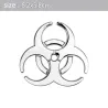 3D biohazard - metalowy emblemat - naklejka na samochódNaklejki