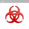 3D biohazard - metalowy emblemat - naklejka na samochódNaklejki