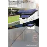 Lampa solarna LED - zewnętrzna - czujnik ruchu - ścienna - wodoodporna - 34 LEDOświetlenia słonecznego