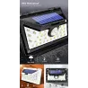 Lampa solarna LED - zewnętrzna - czujnik ruchu - ścienna - wodoodporna - 34 LEDOświetlenia słonecznego