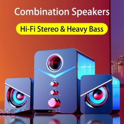 Computer speaker set - Bluetooth 5.0 - USB - stereo sound - bassBluetooth speakers