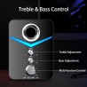 Computer speaker set - Bluetooth 5.0 - USB - stereo sound - bassBluetooth speakers