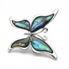 Butterfly with a colored shell - a metal broochBrooches