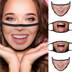 Protective mouth / face mask - reusable - cotton - mouth printMouth masks