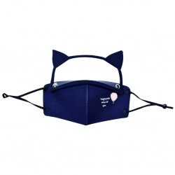 Mouth / face protective mask - detachable eye shield with cat ears - reusable - for kidsMouth masks