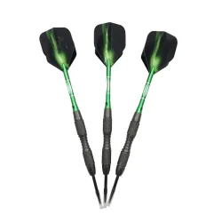 Professional green darts - steel tips - aluminum - 3 piecesPuzzles & Games