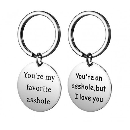 You're My Favorite Asshole - okrągły brelok do kluczyBreloczki Do Kluczy
