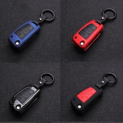 Silikon / włókno węglowe - etui na kluczyk z brelokiem - Audi - A3 - A4 - A5 - C5 - C6 - 8L - 8PKluczyki