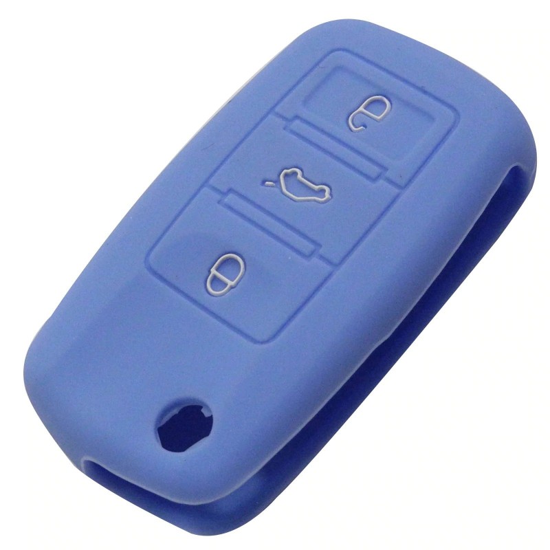 Silicone car key cover - Volkswagen Golf Bora Jetta POLO Passat - Skoda Superb Octavia Fabia - Seat Ibiza LeonKeys