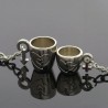 Engraved heart cups - keychain for couples - 2 piecesKeyrings