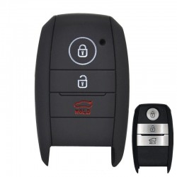 Silicone key case cover - 3 buttons - Kia - Rio - Ceed - Soul - Sportage - Sorento - Carens - PicantoKeys