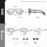 Classic sunglasses - photochromic - polarized - anti-glare - safe for night driving - UV400Sunglasses