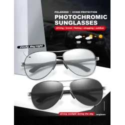 Classic sunglasses - photochromic - polarized - anti-glare - safe for night driving - UV400Sunglasses
