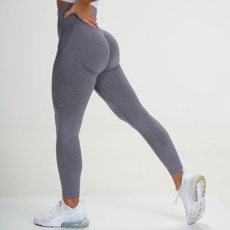 Elastyczne legginsy sportowe - fitness - joga - wysoki stan - push-upFitness