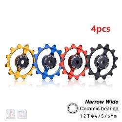 Ceramic bearing - bicycle derailleur - 12T - 4mm - 5mm - 6mmBicycle
