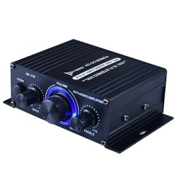 400W - DC12V - wzmacniacz mocy HiFi - samochodowy odbiornik muzyczny stereo - radio FM - MP3Wzmacniacze