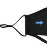 PM 2.5 - face mask filters - 5-layer - activated carbon - 12 * 8cm - 1 - 5 - 50 pieces - blackMouth masks