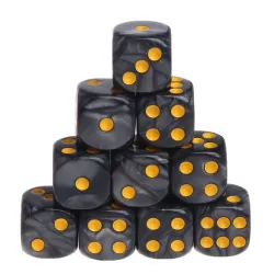 Kości do gry planszowej - akrylowe wielościenne - 10 sztukPuzzle & gry