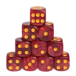 Kości do gry planszowej - akrylowe wielościenne - 10 sztukPuzzle & gry