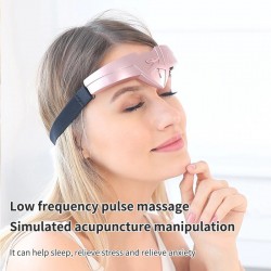 Bezprzewodowy masażer głowy - opaska do akupunktury - relaksacja - bezsenność - ulga w lęku - USBSen