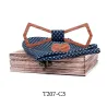 Cufflinks - bow tie - handkerchief - neckband strap - vintage wooden setBows & ties