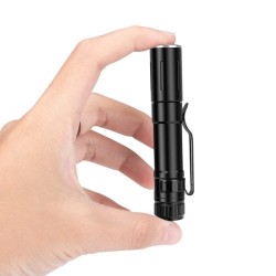 Mini flashlight - with clip - 3 light modes - adjustable focusTorches