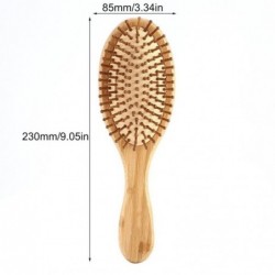 Drewniana szczotka do włosów - antystatyczna - masaż skóry głowySzczotki