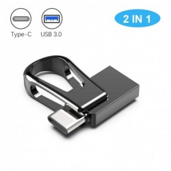 Mini pendrive - podwójny USB - 3.0 - OTG typu C - wodoodporny - obrotowy - 32GB - 64GB - 128GBPamięć USB