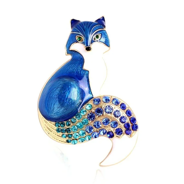 Crystal fox - broochBrooches