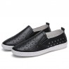 Soft moccasins - slip-on - with star holes - genuine leatherBoots
