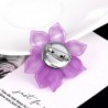 Flower with crystals - elegant broochBrooches