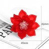 Flower with crystals - elegant broochBrooches