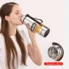 Termos próżniowy - z paskiem / torbą - podwójna ścianka - stal nierdzewna - duża pojemność - 500ml - 750ml - 1000ml - 1500mlB...