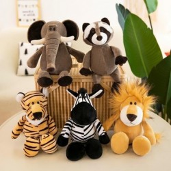 Pluszowe zabawki w kształcie zwierzątek - słoń / tygrys / lis / szop / małpaZabawki Pluszowe