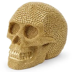 Golden skull - resin statue - Halloween decorationHalloween & Party