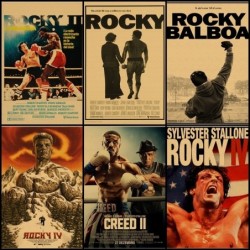 Rocky Balboa / Creed - film bokserski - papierowy plakat na ścianę - znak - 42 * 30cmTablice & Znaki
