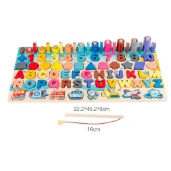 Montessori wooden toys - math / alphabet / counting / geometry - educational toyEducational