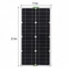Zestaw panelu słonecznego - ładowarka baterii - podwójny USB - 250W - z kontrolerem - do samochodu / jachtu / smartfonówPanel...