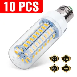 Żarówka LED - E14 - E27 - B22 - G9 - GU10 - 220V - 10 sztukE14