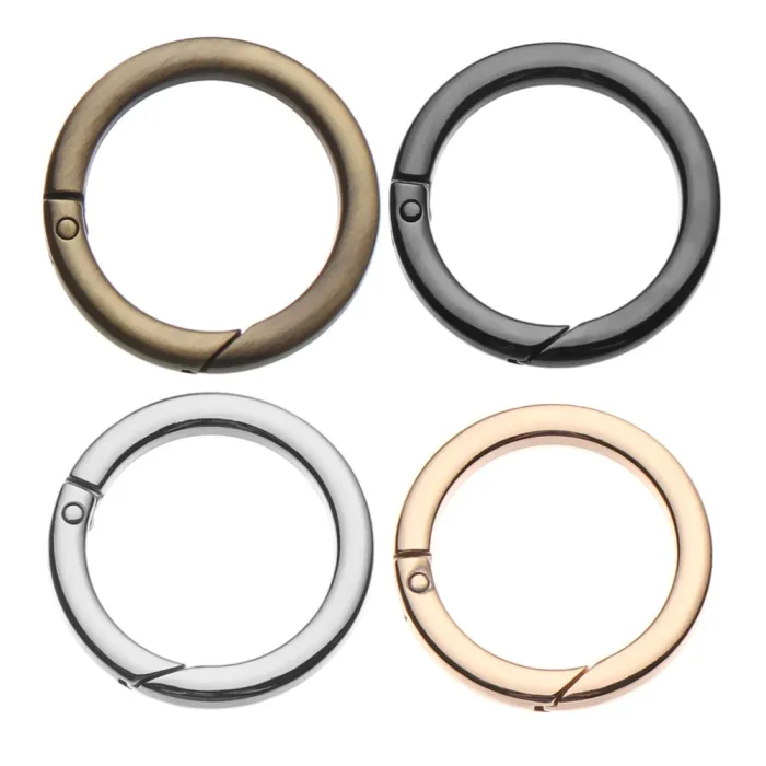 Sprężynowa klamra o-ring - okrągły spust - haczyk - karabińczyk - 19mm - 25mm - 32mm - 38mmBreloczki Do Kluczy
