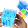 3D labirynt magiczna kostka - przezroczysta - sześciościenna kostka-puzzle - zabawka edukacyjnaEdukacja