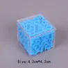 3D labirynt magiczna kostka - przezroczysta - sześciościenna kostka-puzzle - zabawka edukacyjnaEdukacja