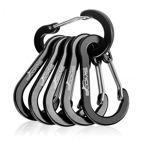 Carabiner clip - lock buckle hook - for fishing / hiking / camping - 6 piecesTools