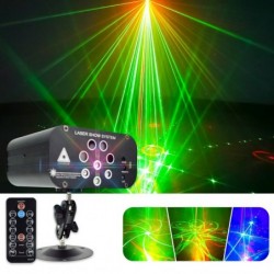 Oświetlenie sceniczne / dyskotekowe - projektor laserowy - 128 wzorów - RGBW - LEDOświetlenie sceniczne i eventowe