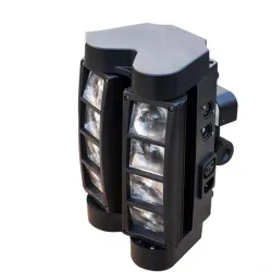 Lampa sceniczna typu pająk - przenośna - ruchoma głowica - LED - RGBW - 8x 10WOświetlenie sceniczne i eventowe