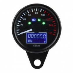 Motorcycle speedometer - universal - with LCD display - LED - waterproofInstruments