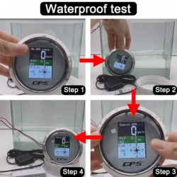 Universal speedometer - 85mm gauge - waterproof - TFT screen - with GPS antenna - for boats / motorcyclesInstruments